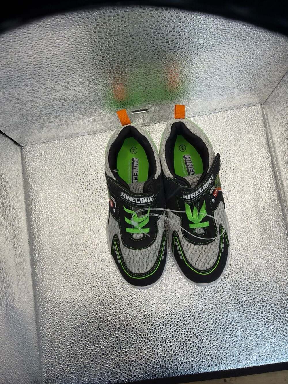 Minecraft Creeper Boom Boys Hook and Loop Athletic Sneakers